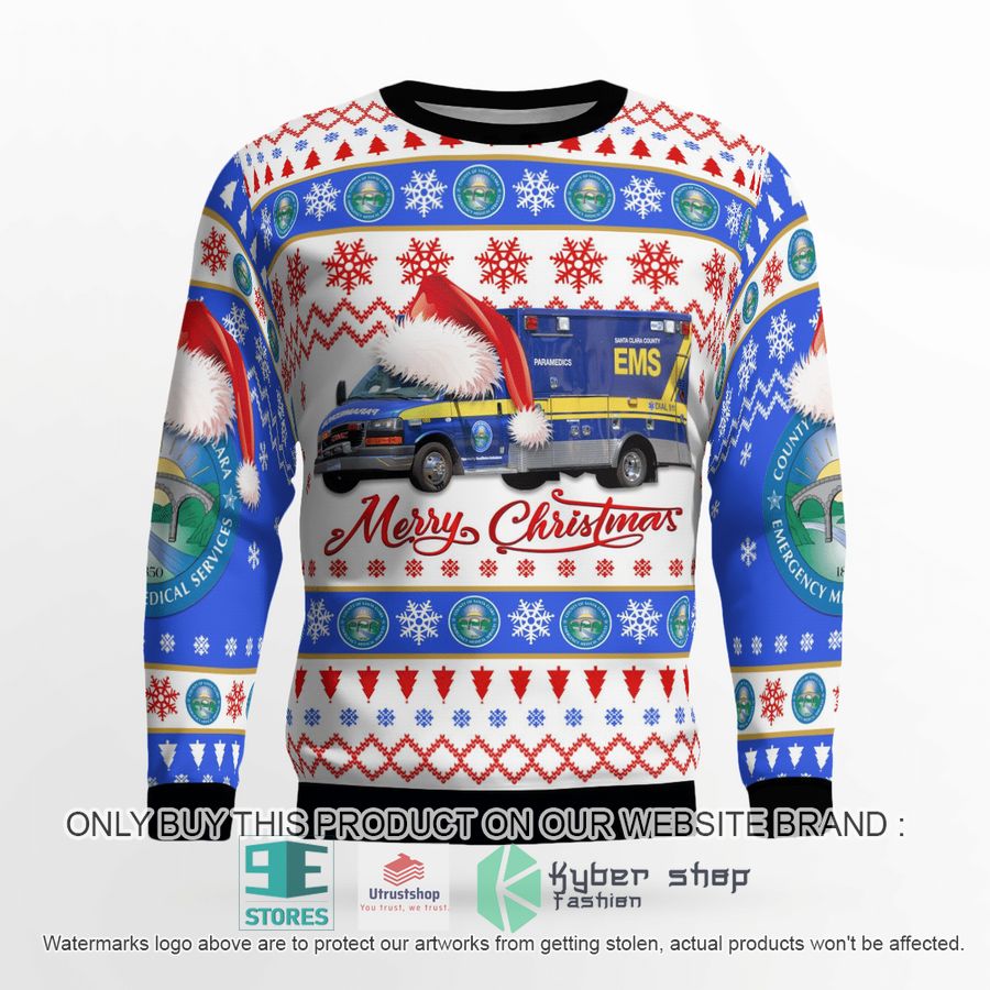 san jose california santa clara county ems christmas sweater 2 21509