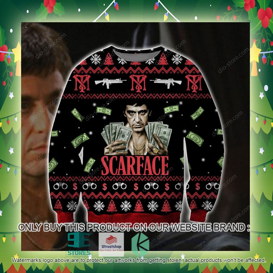 scarface knitted wool sweater 2 10871