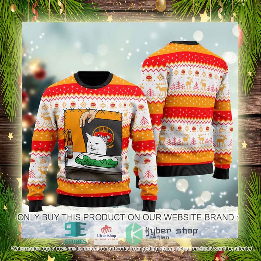 schaefer beer cat meme ugly christmas sweater 4 15109
