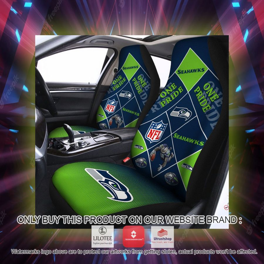 seattle seahawks one pride car seat covers 2 33914