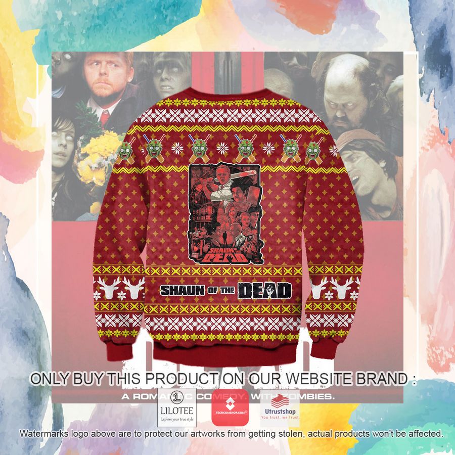 shaun of the dead ugly christmas sweater sweatshirt 4 46345