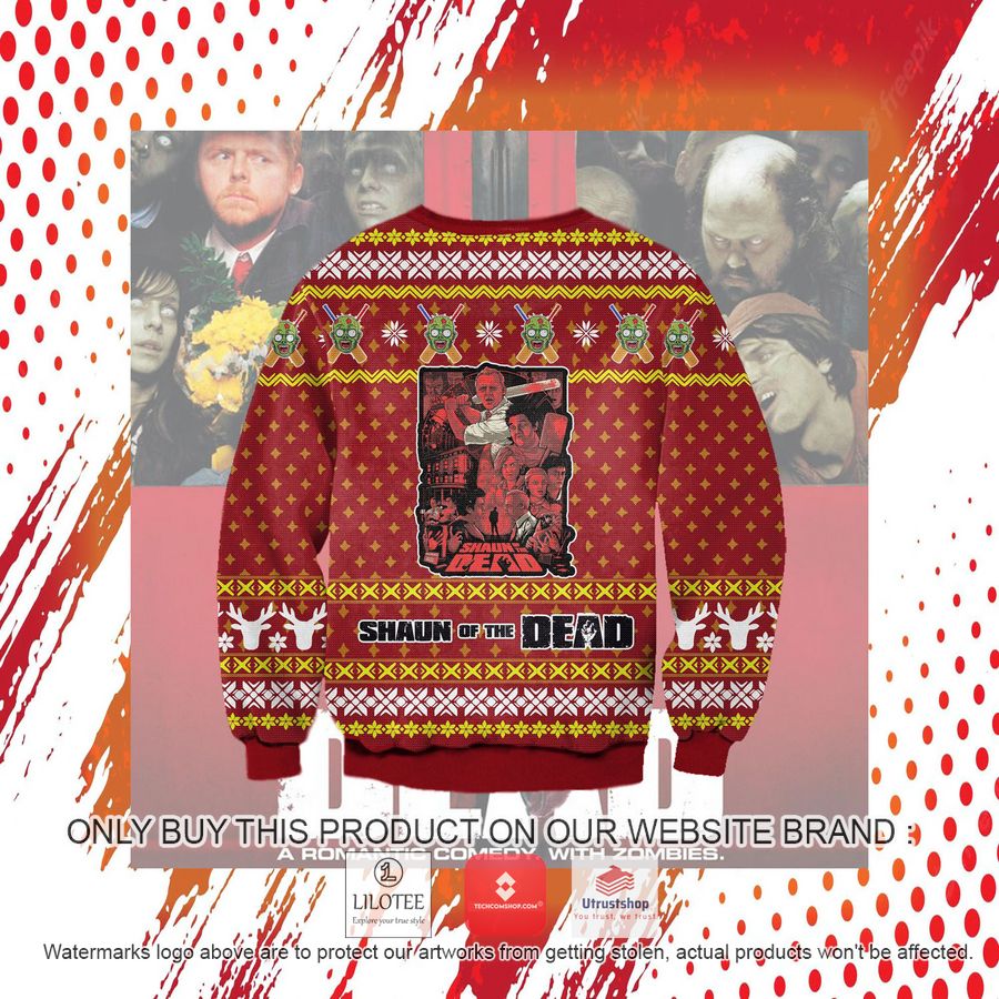 shaun of the dead ugly christmas sweater sweatshirt 8 690