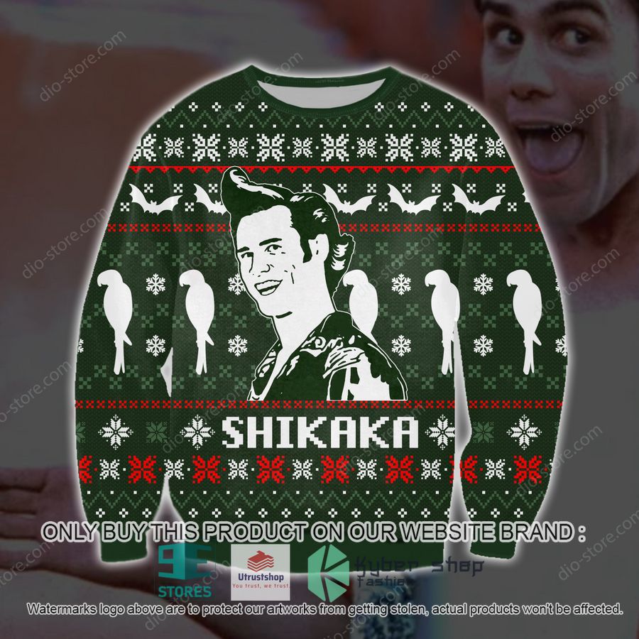shikaka green knitted wool sweater 1 35502