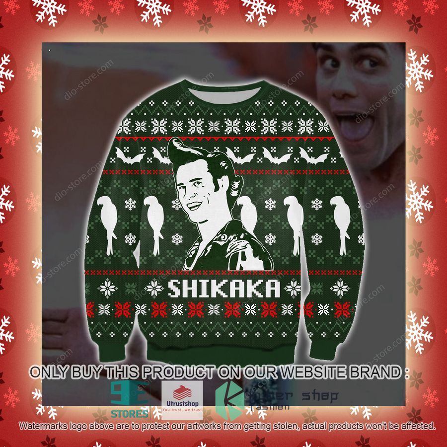 shikaka green knitted wool sweater 3 85322