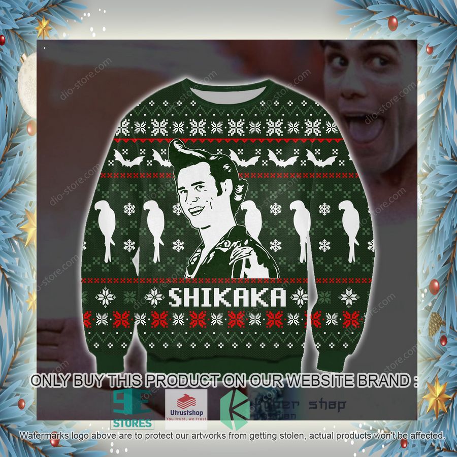shikaka green knitted wool sweater 4 38388