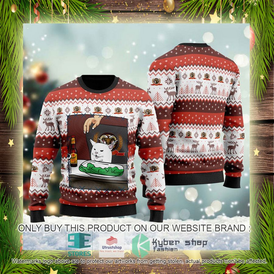 shiner bock beer cat meme ugly christmas sweater 4 62314