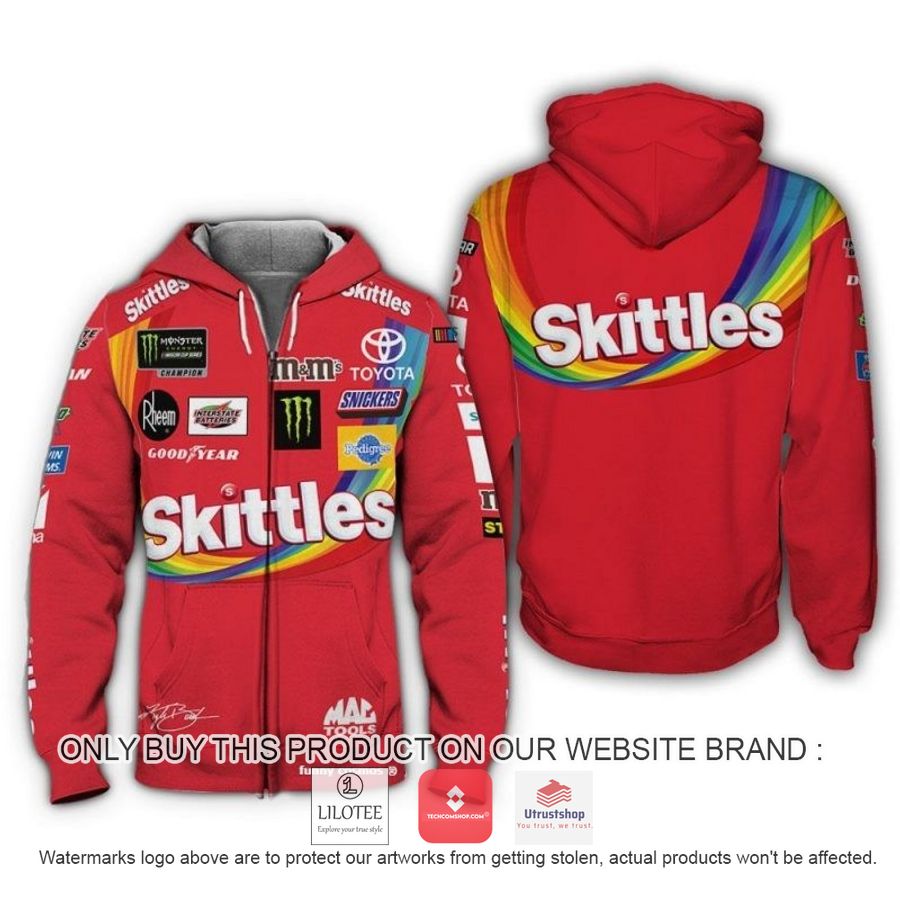 skittles kyle busch racing 3d shirt hoodie 2 29803