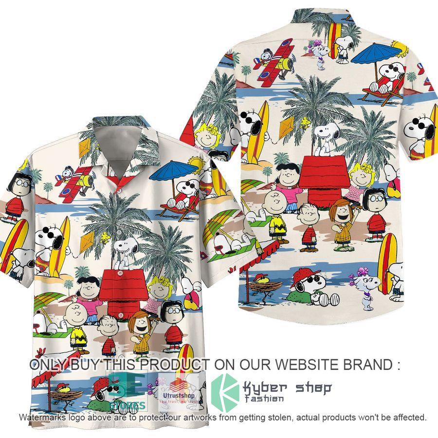 snoopy peanuts beach hawaiian shirt 1 5761