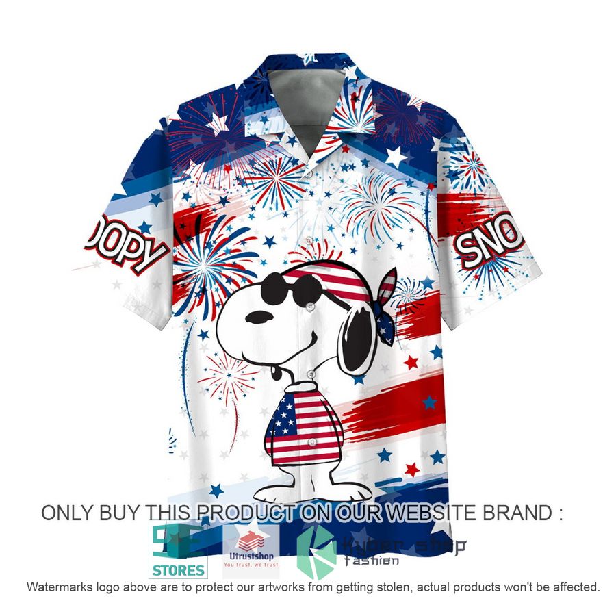 snoopy united states flag hawaiian shirt 1 37446