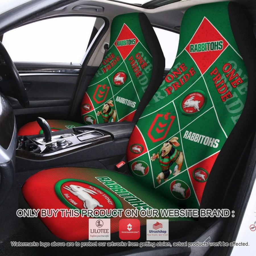 south sydney rabbitohs one pride car seat covers 1 14045