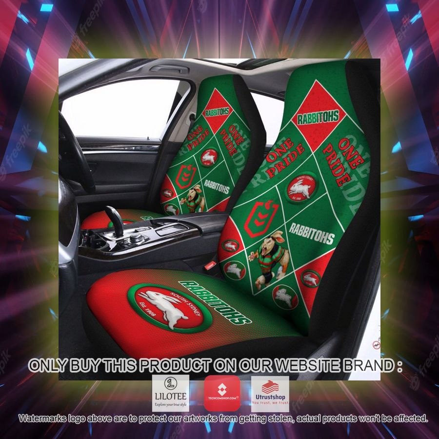 south sydney rabbitohs one pride car seat covers 2 98157