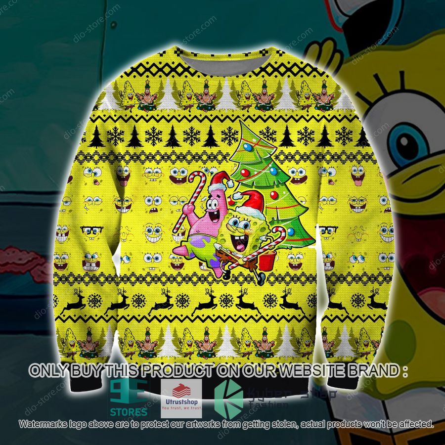 spongebob patrick star knitted wool sweater 1 9630