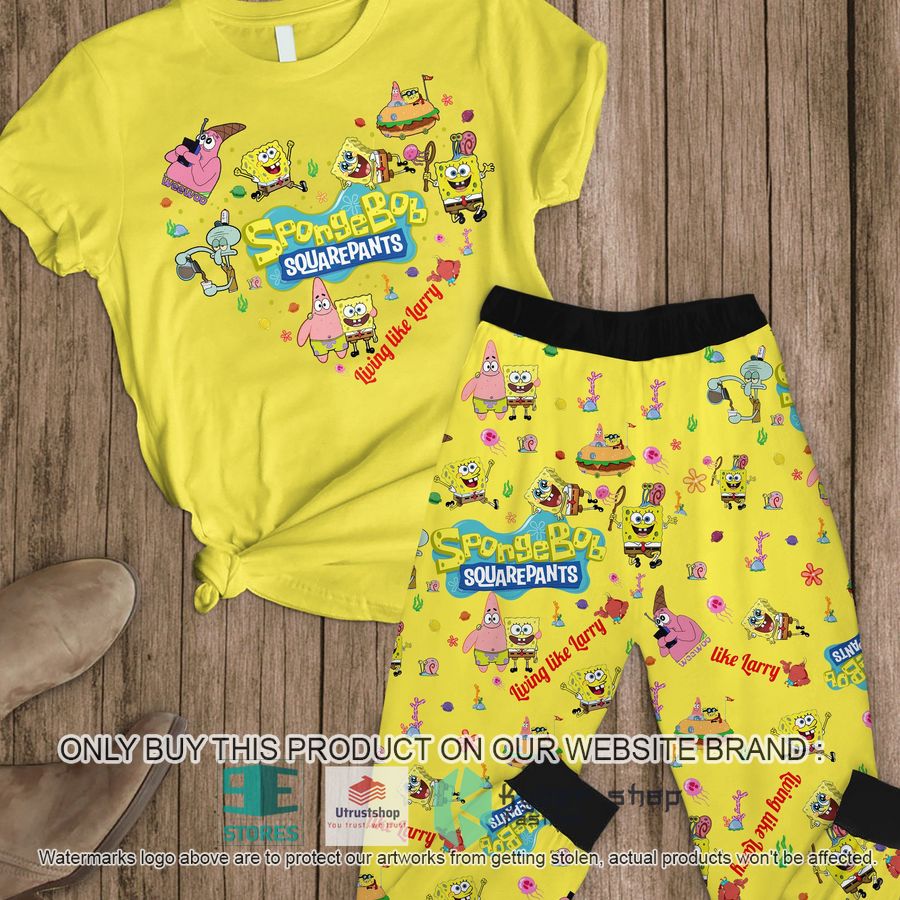 spongebob squarepants heart pajamas set 1 69804