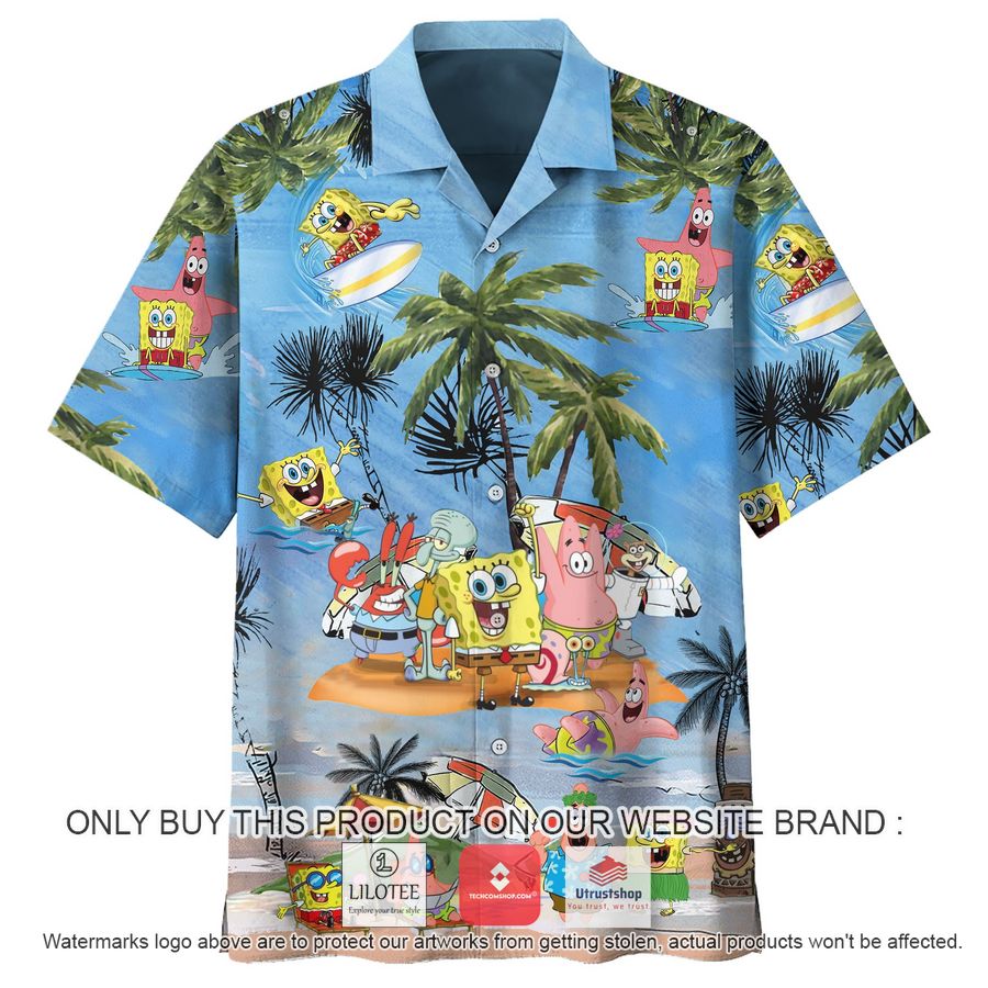spongebob squarepants island hawaiian shirt 2 82948