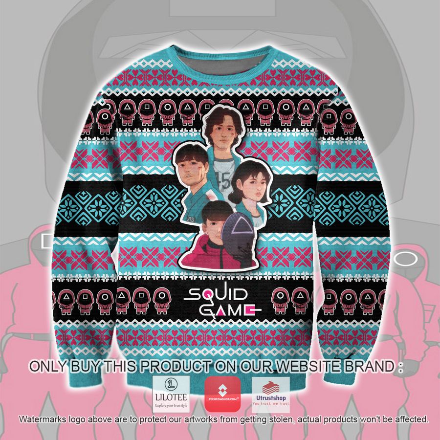 squid game 02 ugly christmas sweater sweatshirt 1 34067
