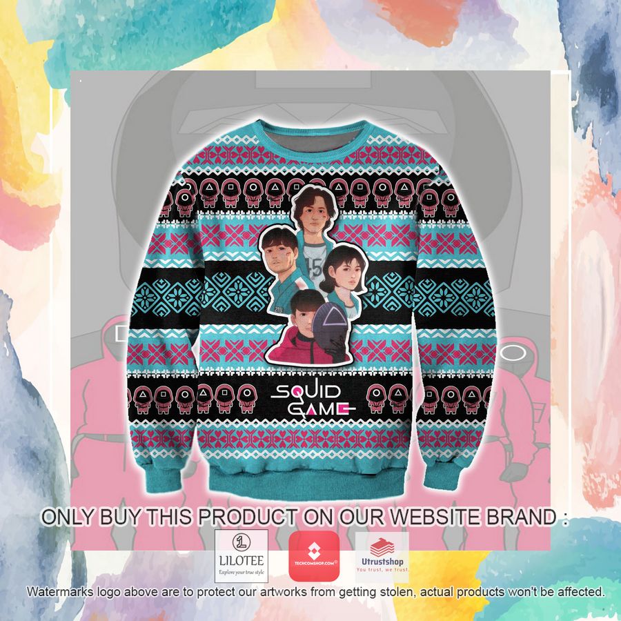squid game 02 ugly christmas sweater sweatshirt 3 49292