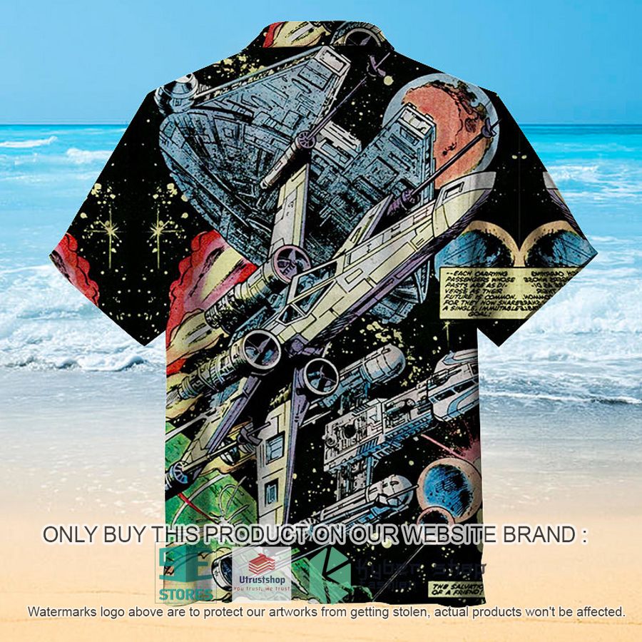star wars vehicle black hawaiian shirt 2 41745