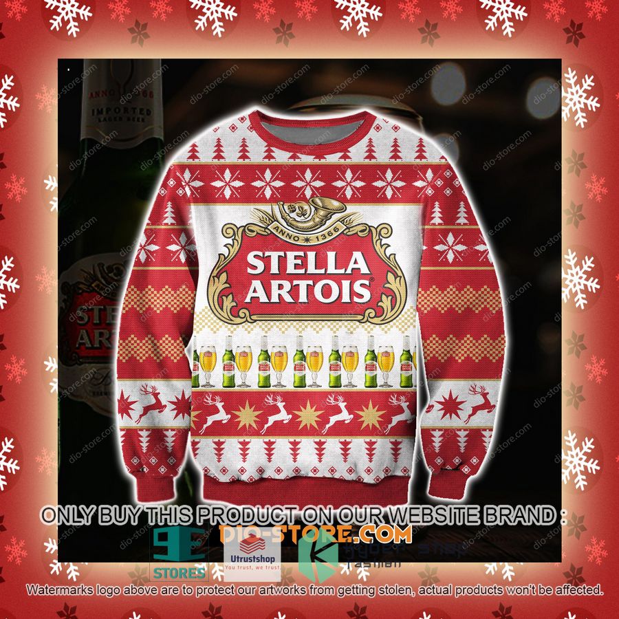 stella artois beer knitted wool sweater 3 53771