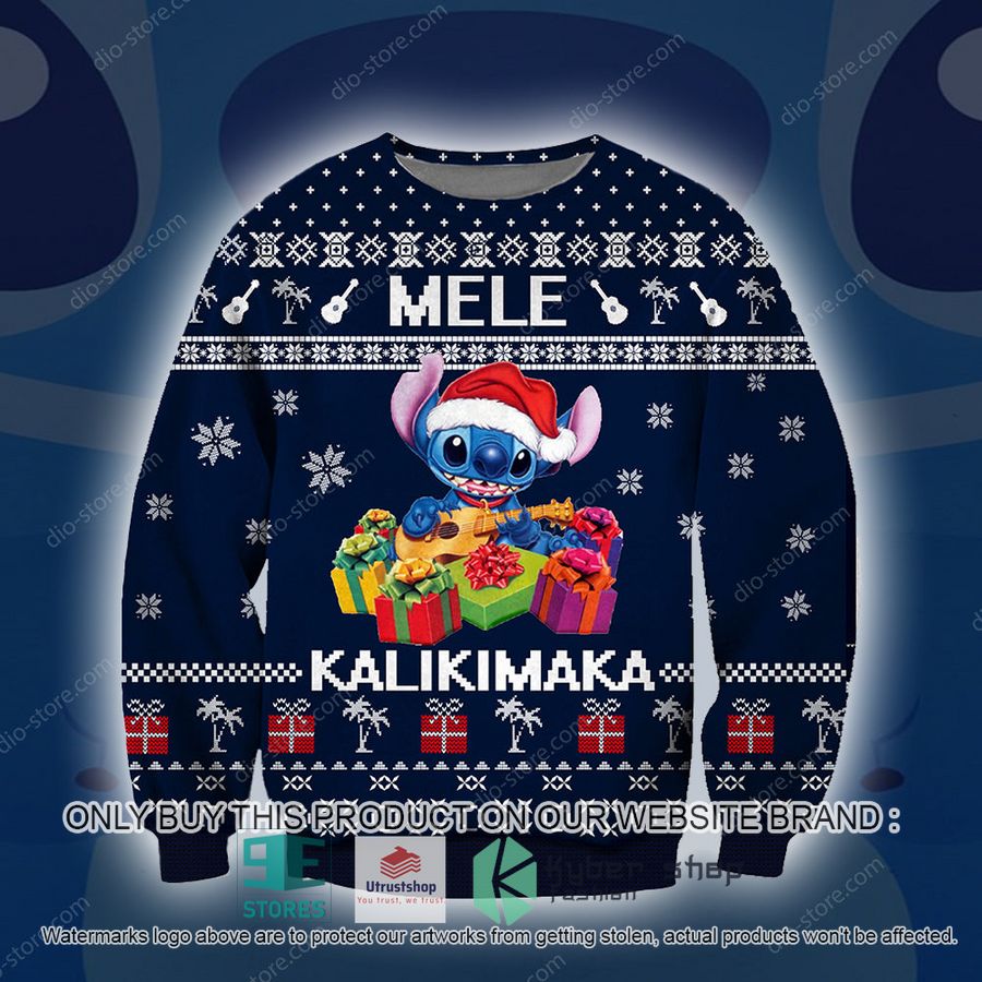 stitch mele kalikimaka knitted wool sweater 1 43124