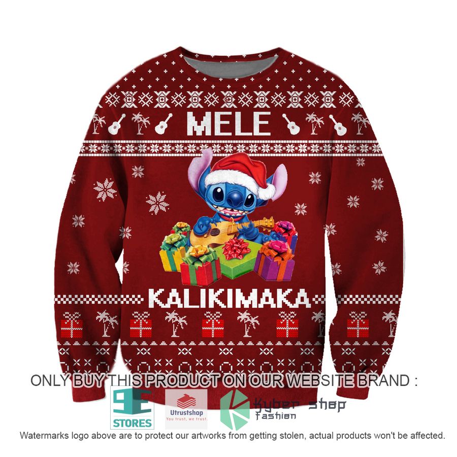 stitch mele kalikimaka knitted wool sweater 2 2590
