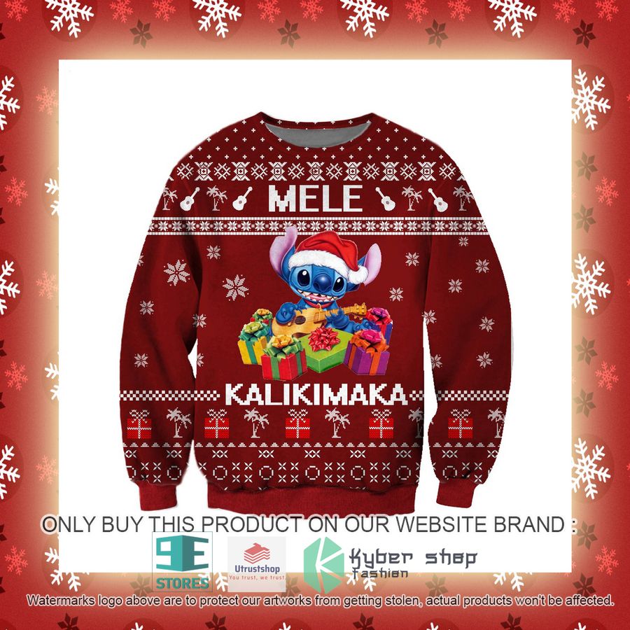 stitch mele kalikimaka knitted wool sweater 6 6796