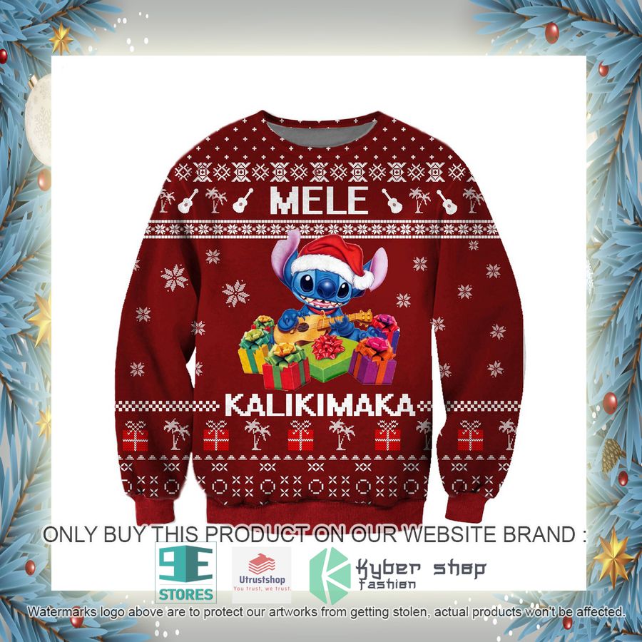 stitch mele kalikimaka knitted wool sweater 8 28641