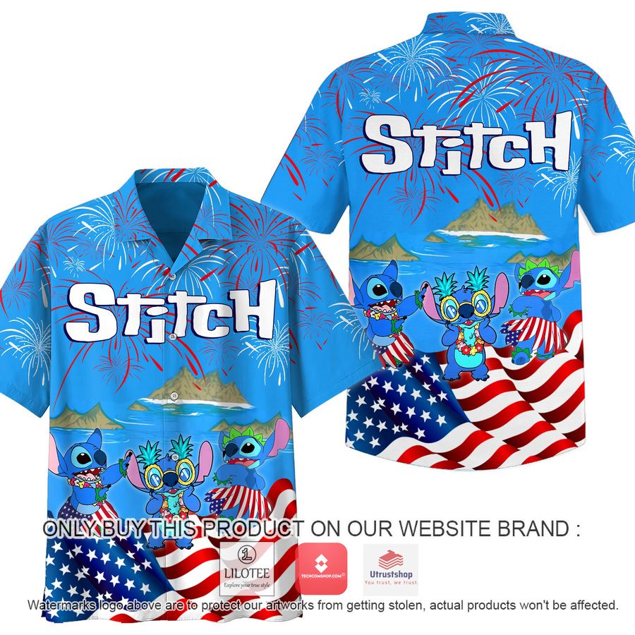 stitch us flag firework island hawaiian shirt 1 52657