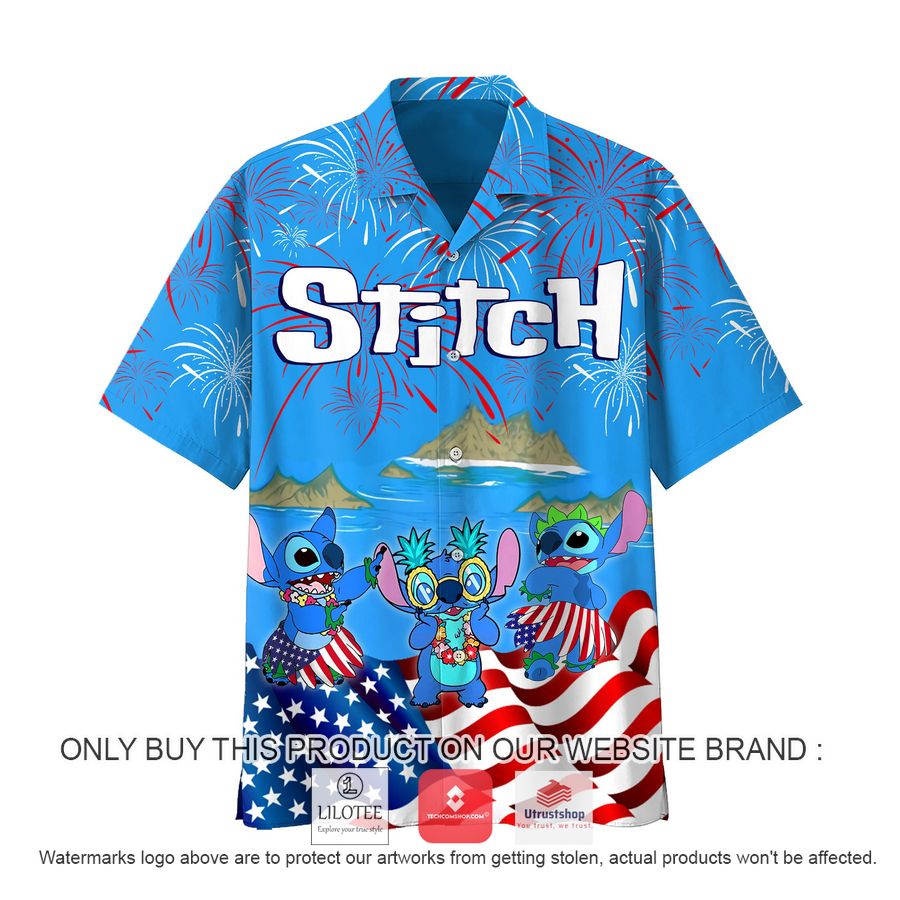 stitch us flag firework island hawaiian shirt 2 59106