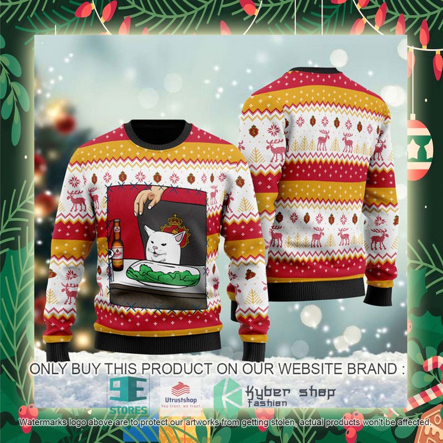 strohs beer cat meme ugly christmas sweater 2 29589