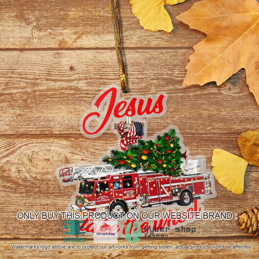 sugarcreek ohio sugarcreek fire rescue jesus take the wheel christmas ornament 2 28287