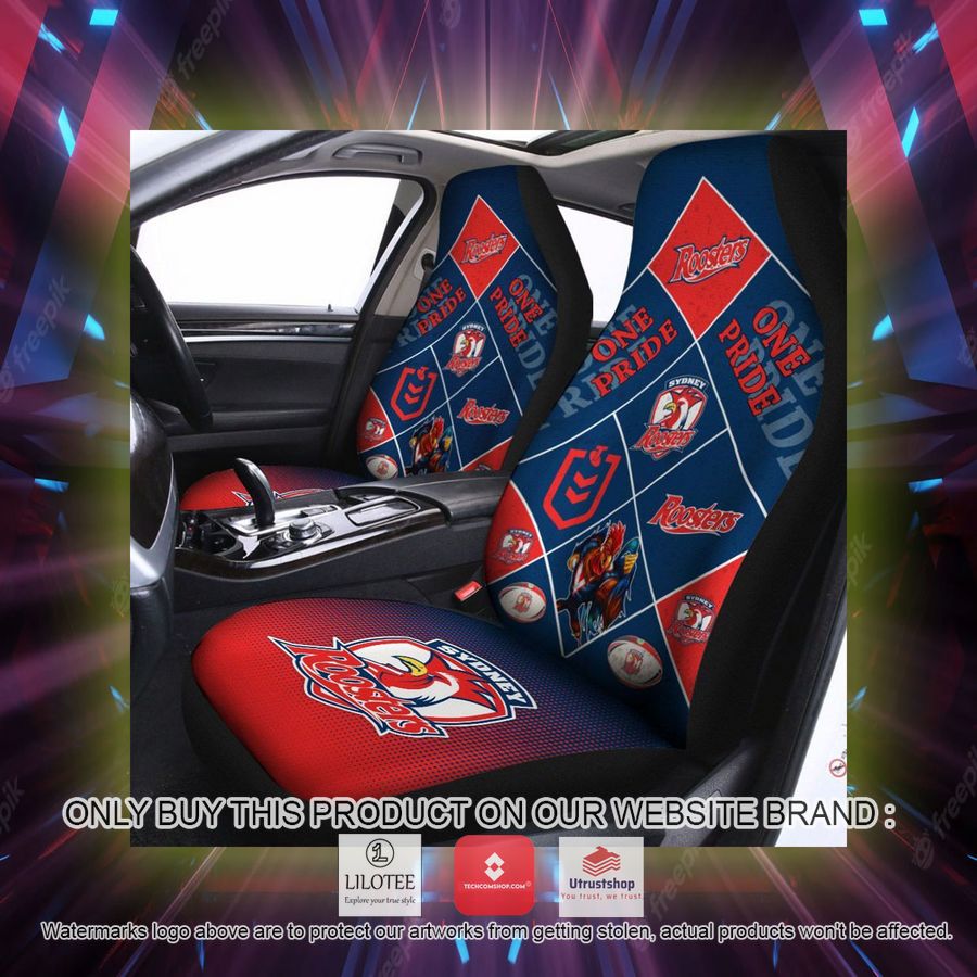 sydney roosters one pride car seat covers 2 17652