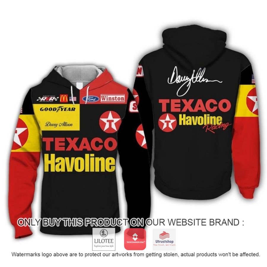 texaco davey allison racing 3d shirt hoodie 1 85068