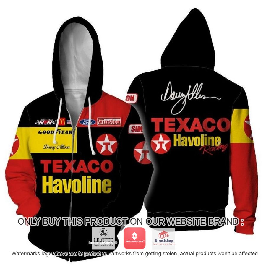 texaco davey allison racing 3d shirt hoodie 2 4244