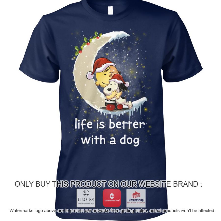 the charlie brown and snoopy life is better with a dog 2d shirt hoodie 1 92286