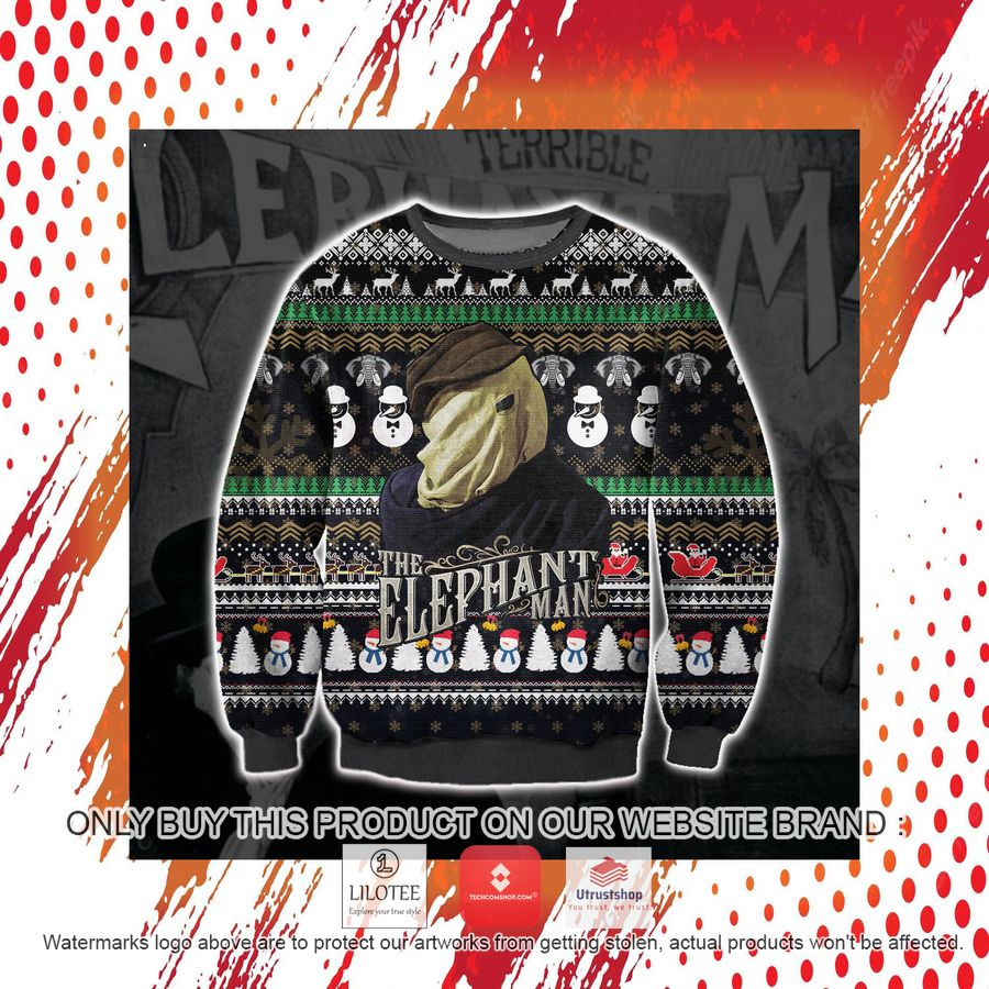 the elephant man ugly christmas sweater sweatshirt 7 74282