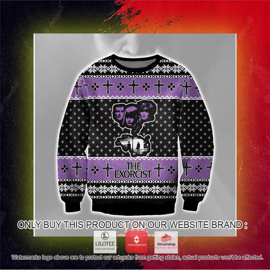 the exorcist ugly christmas sweater sweatshirt 5 80639