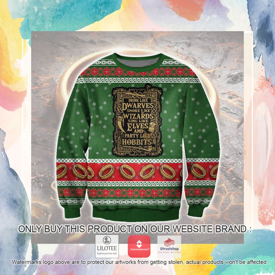 the lord of the rings 02 ugly christmas sweater sweatshirt 3 61844