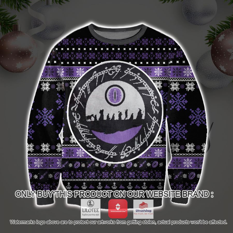 the lord of the rings ugly christmas sweater sweatshirt 1 38849