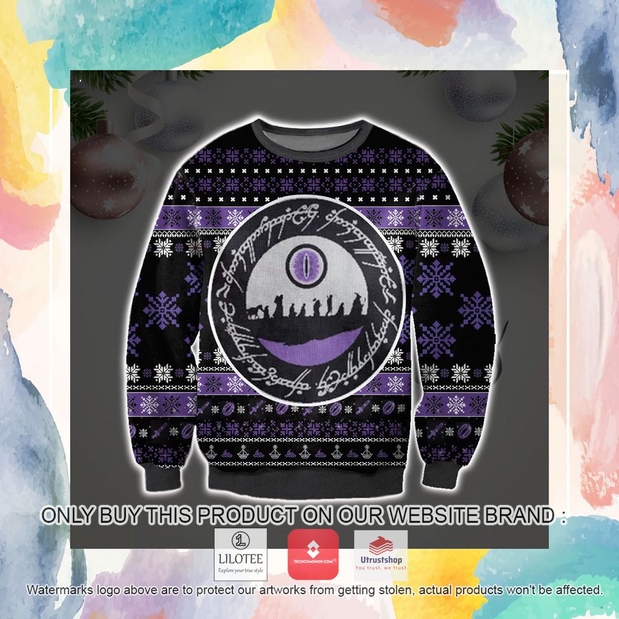 the lord of the rings ugly christmas sweater sweatshirt 3 66666