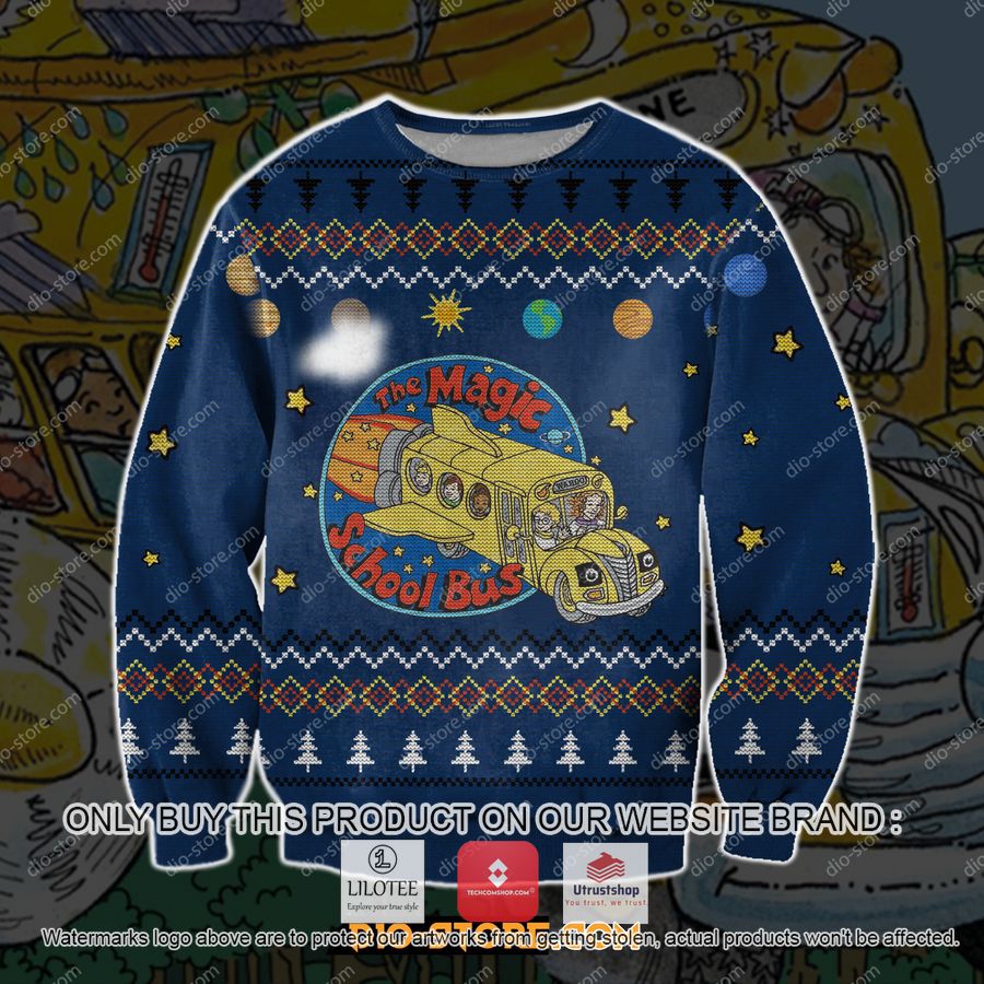 the magic school bus ugly christmas sweater sweatshirt 1 30733