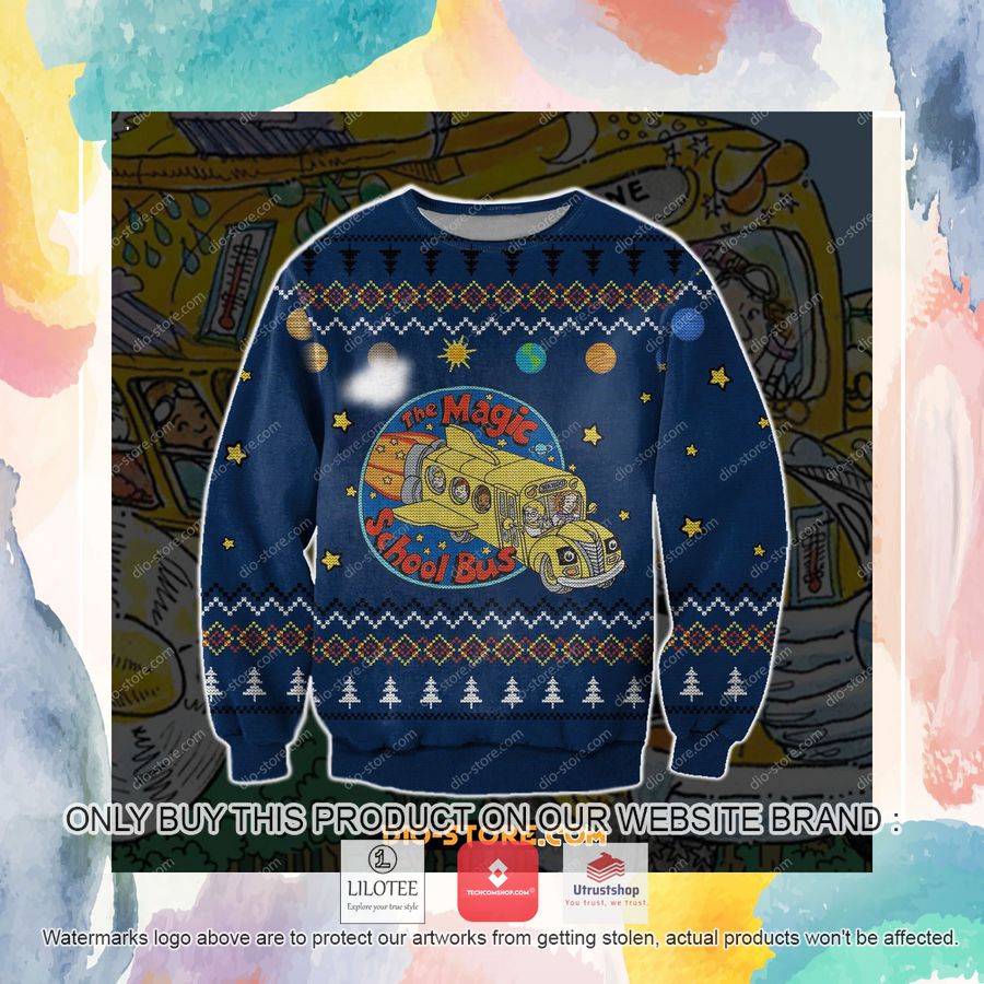 the magic school bus ugly christmas sweater sweatshirt 2 61378