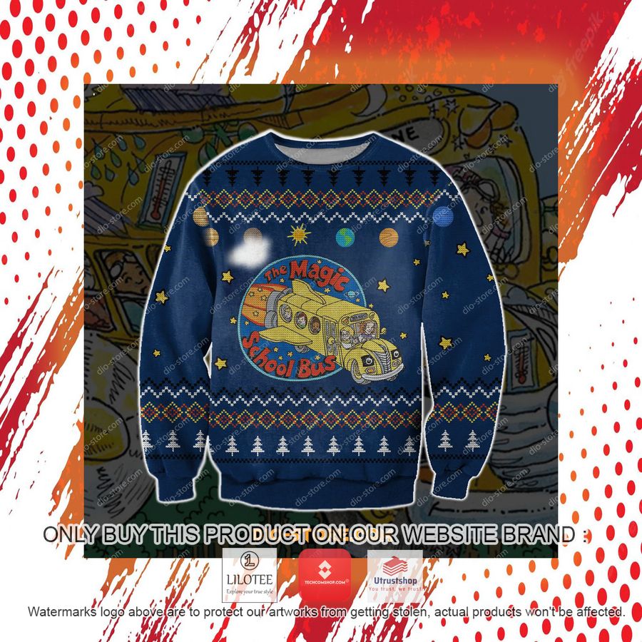 the magic school bus ugly christmas sweater sweatshirt 4 41973