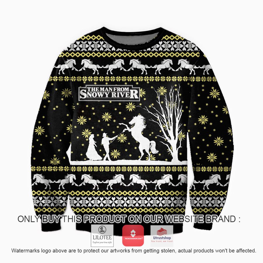 the man from snowy river ugly christmas sweater sweatshirt 1 1511