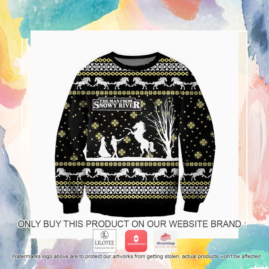 the man from snowy river ugly christmas sweater sweatshirt 3 8486