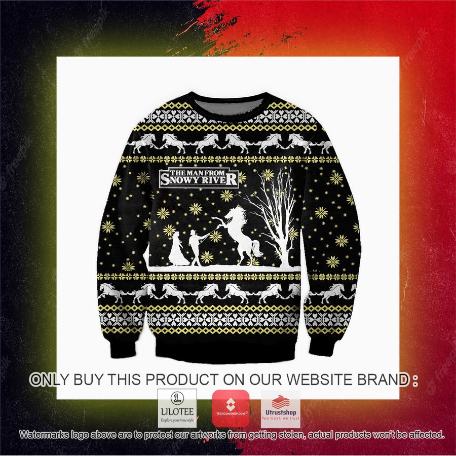 the man from snowy river ugly christmas sweater sweatshirt 5 60492