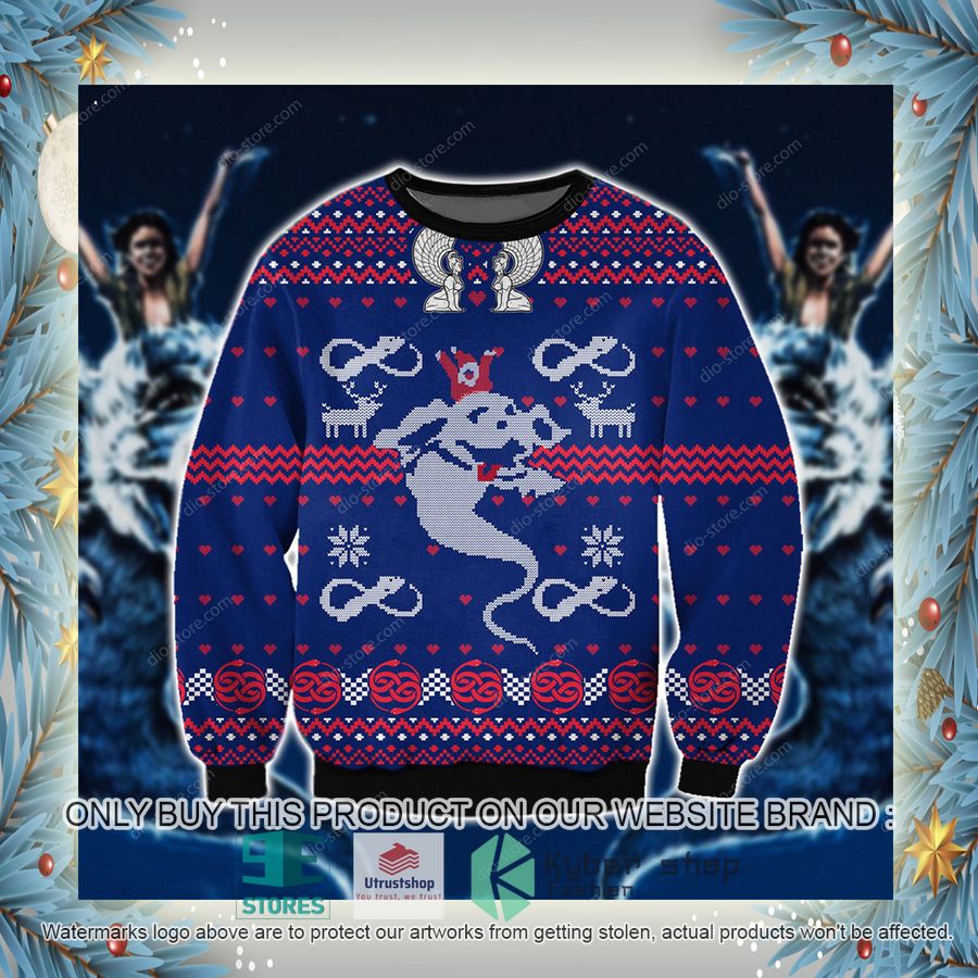 the neverending story blue knitted wool sweater 4 2392