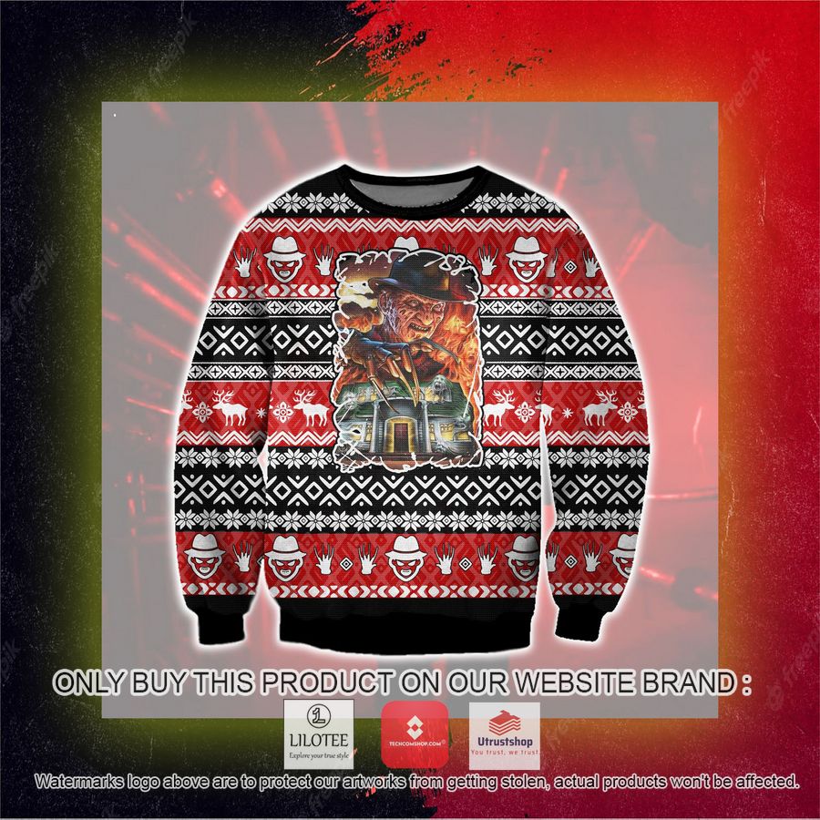 the springwood slasher ugly christmas sweater sweatshirt 5 15283