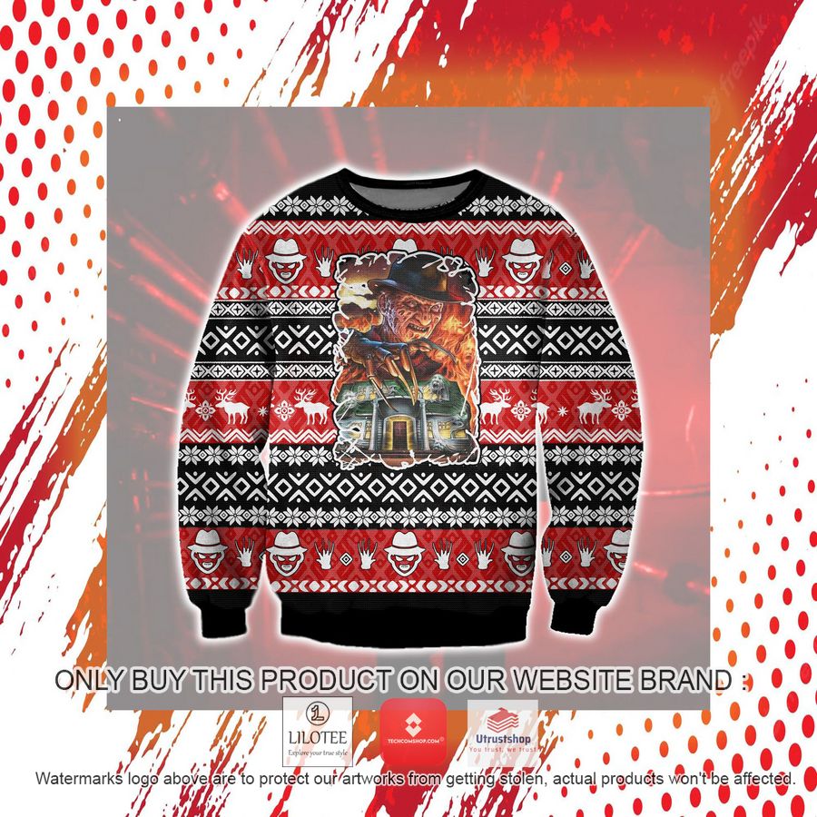 the springwood slasher ugly christmas sweater sweatshirt 7 51178