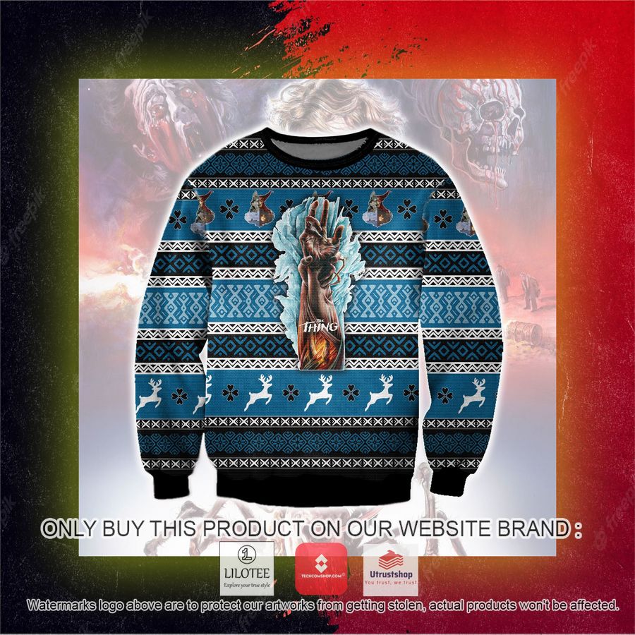 the thing ugly christmas sweater sweatshirt 5 95463