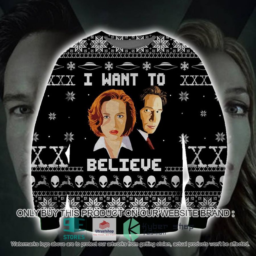 the x files i want to believe knitted wool sweater 1 46665